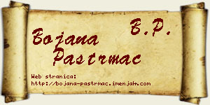 Bojana Paštrmac vizit kartica